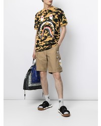 Polo camouflage marron clair A Bathing Ape