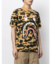 Polo camouflage marron clair A Bathing Ape