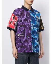 Polo camouflage multicolore AAPE BY A BATHING APE