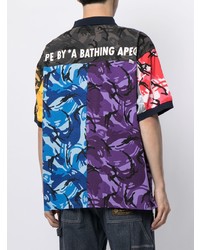 Polo camouflage multicolore AAPE BY A BATHING APE