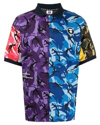 Polo camouflage multicolore AAPE BY A BATHING APE