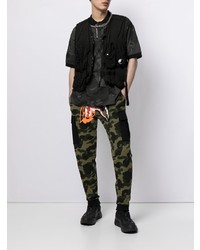 Polo camouflage noir AAPE BY A BATHING APE