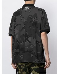 Polo camouflage noir AAPE BY A BATHING APE