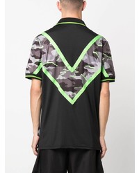 Polo camouflage noir Plein Sport