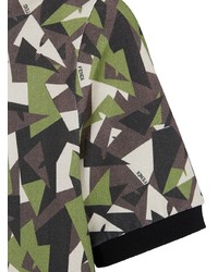 Polo camouflage olive Fendi