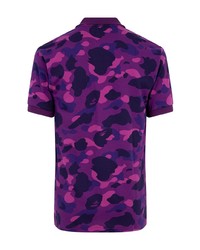 Polo camouflage violet A Bathing Ape