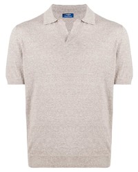 Polo en lin beige Barba