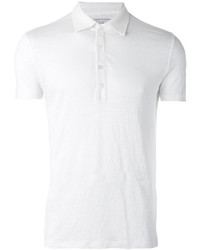 Polo en lin blanc Majestic Filatures