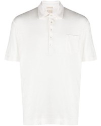 Polo en lin blanc Massimo Alba