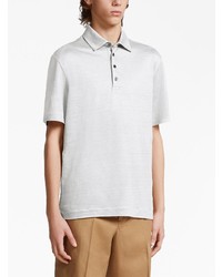 Polo en lin blanc Zegna