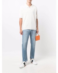 Polo en lin blanc Norse Projects