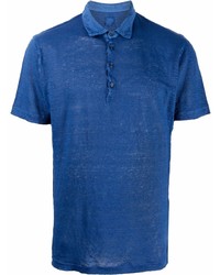 Polo en lin bleu marine 120% Lino