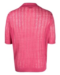 Polo en lin fuchsia Ballantyne