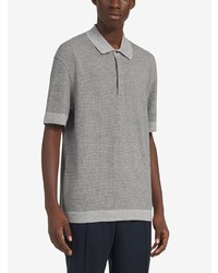 Polo en lin gris Ermenegildo Zegna