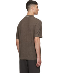 Polo en lin marron Theory