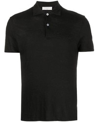 Polo en lin noir Sandro Paris