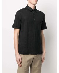 Polo en lin noir Ermenegildo Zegna