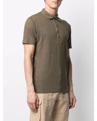 Polo en lin olive 120% Lino