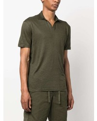 Polo en lin olive Orlebar Brown