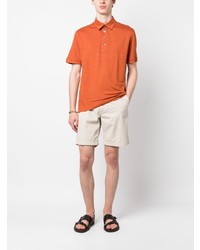 Polo en lin orange Zegna