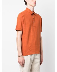 Polo en lin orange Zegna