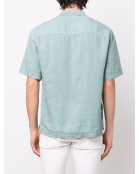 Polo en lin vert menthe Z Zegna