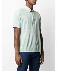 Polo en lin vert menthe Ermenegildo Zegna