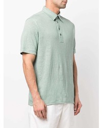 Polo en lin vert menthe Zegna