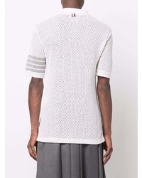 Polo en tulle blanc Thom Browne