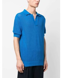 Polo en tulle bleu Laneus