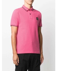 Polo fuchsia Stone Island