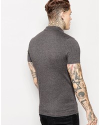 Polo gris foncé Asos