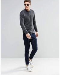 Polo gris foncé Asos