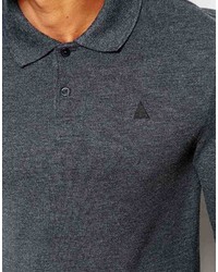 Polo gris foncé Asos