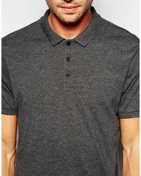 Polo gris foncé Asos