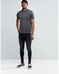 Polo gris foncé Asos