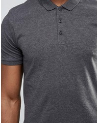 Polo gris foncé Asos