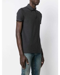 Polo gris foncé Saint Laurent