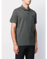 Polo gris foncé Prada