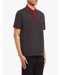 Polo gris foncé Prada