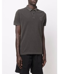 Polo gris foncé Stone Island