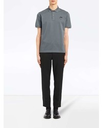 Polo gris foncé Prada