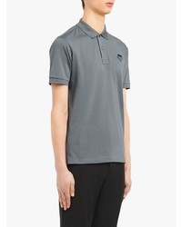 Polo gris foncé Prada