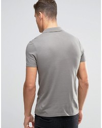 Polo gris foncé Asos