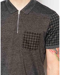 Polo gris foncé Asos