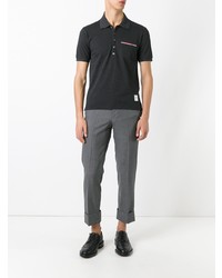 Polo gris foncé Thom Browne