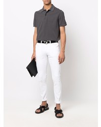 Polo gris foncé Tom Ford