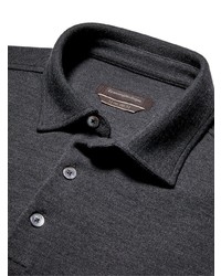 Polo gris foncé Zegna