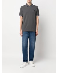 Polo gris foncé Fred Perry