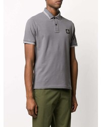 Polo gris Stone Island